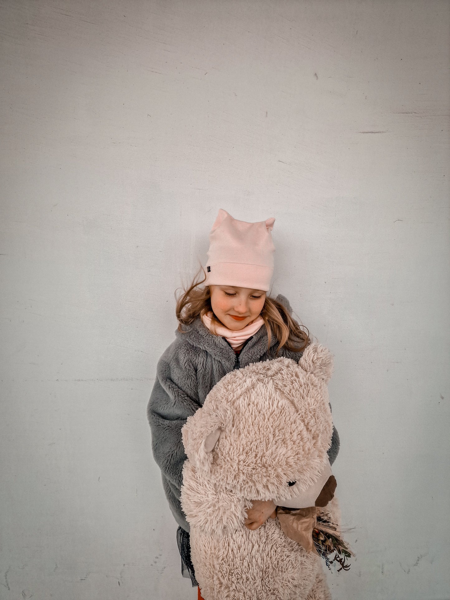 Kokvilnas cepure ar kaķa ausīm