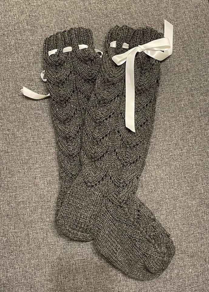 Video meistarklase - Mežģīnraksta zeķes