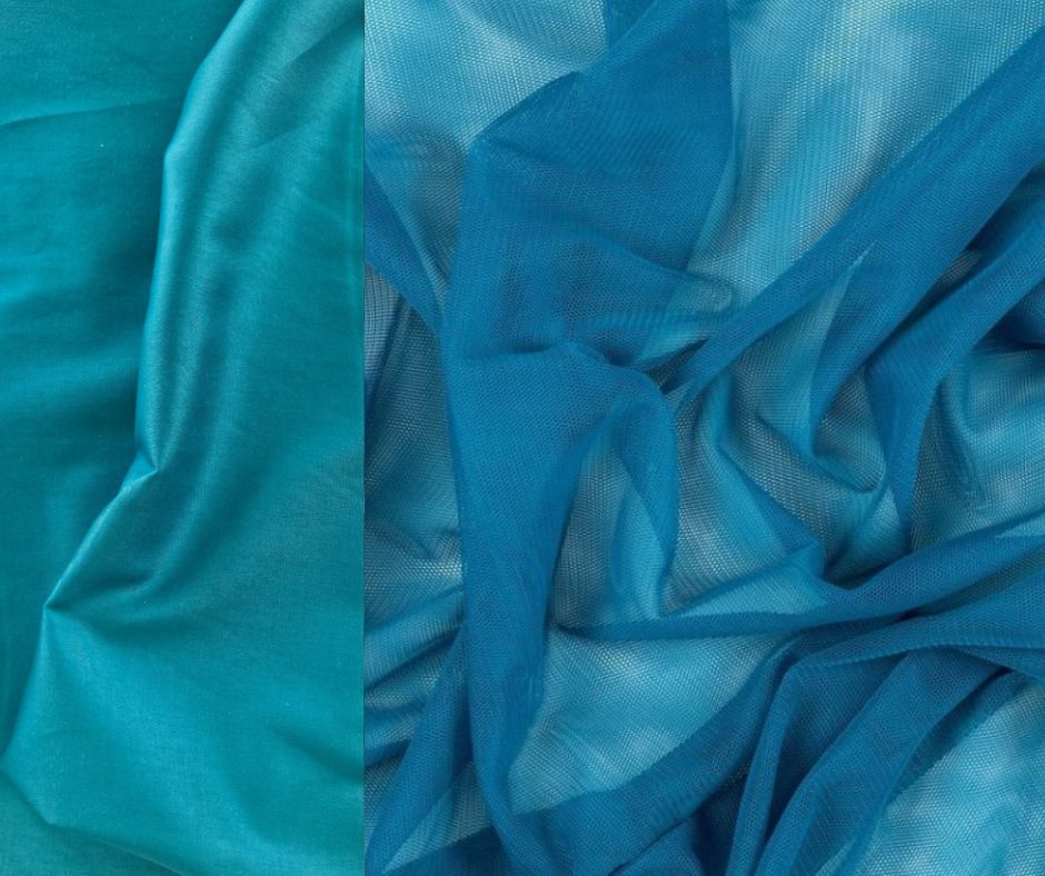 Kokvilnas satīna kleita ar tilla volāniem (pieaugušo)