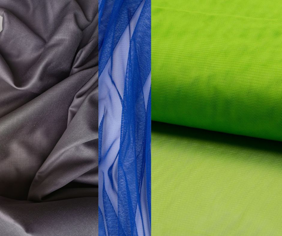 Kokvilnas satīna kleita ar tilla volāniem (pieaugušo)