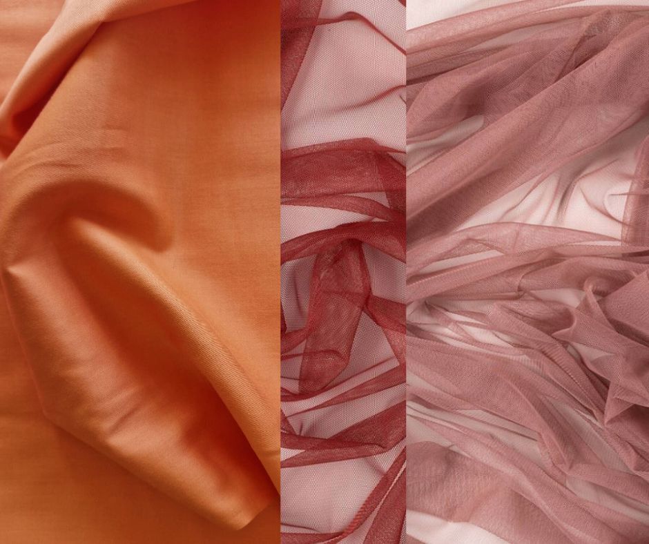 Kokvilnas satīna kleita ar krāsainiem tilla volāniem