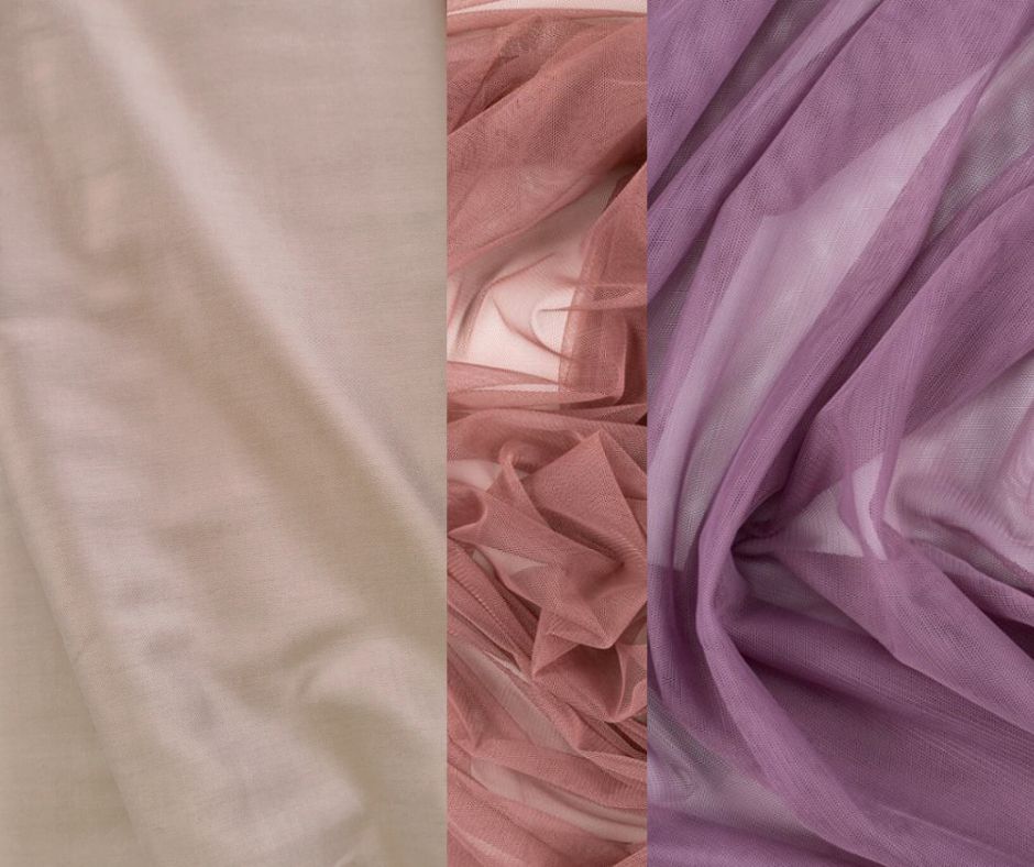 Kokvilnas satīna kleita ar krāsainiem tilla volāniem