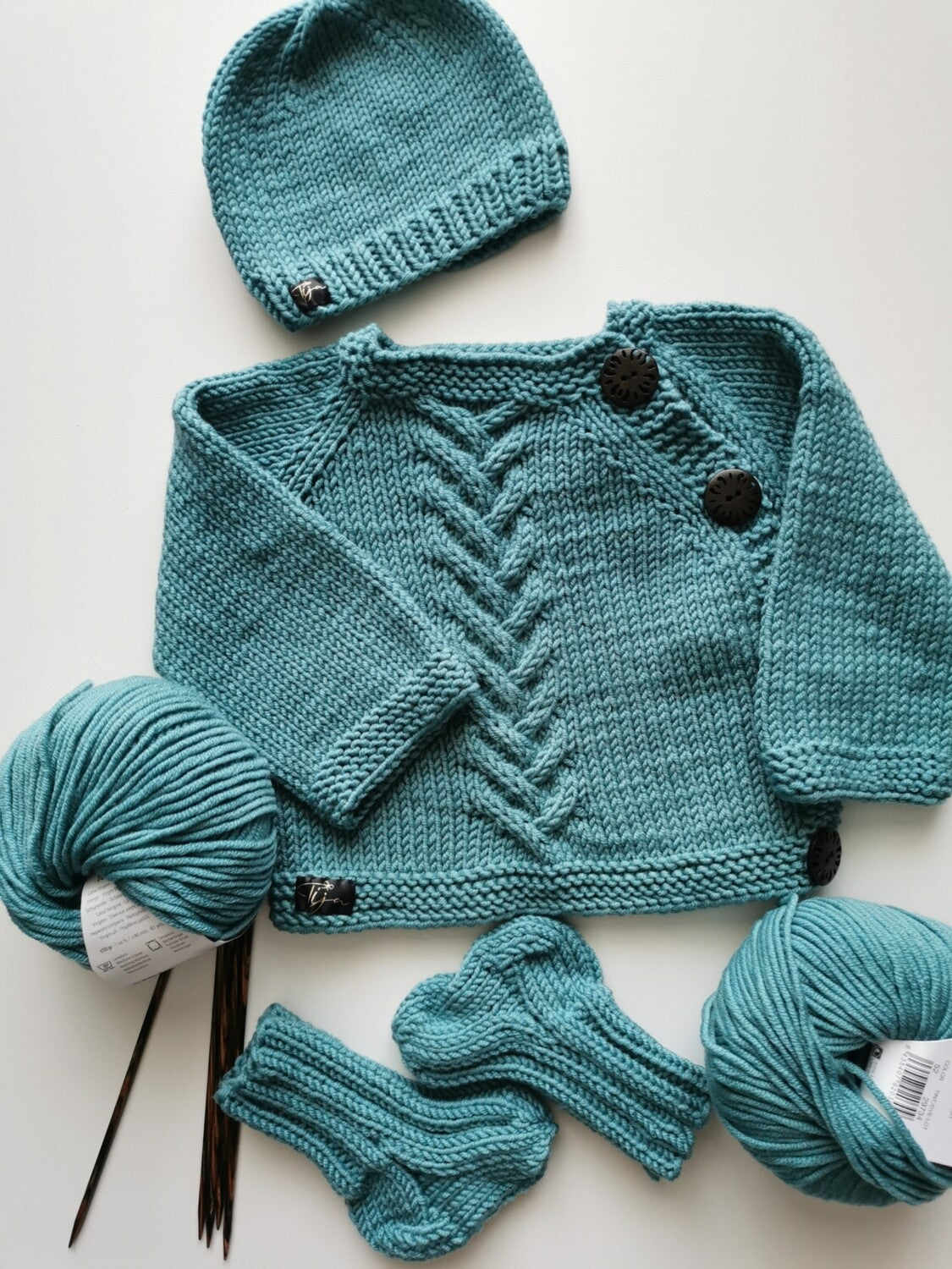 Jaundzimušo merino vilnas komplekts