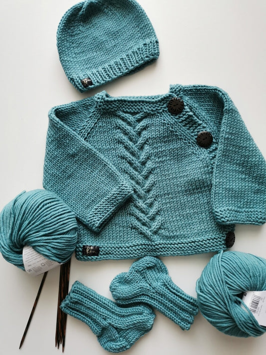 Jaundzimušo merino vilnas komplekts