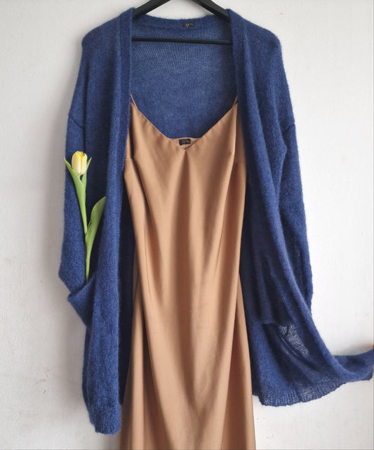 Mohēras jaka ar kabatām