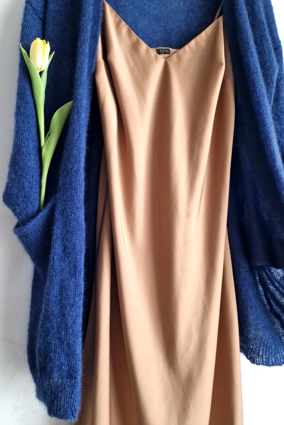 Mohēras jaka ar kabatām