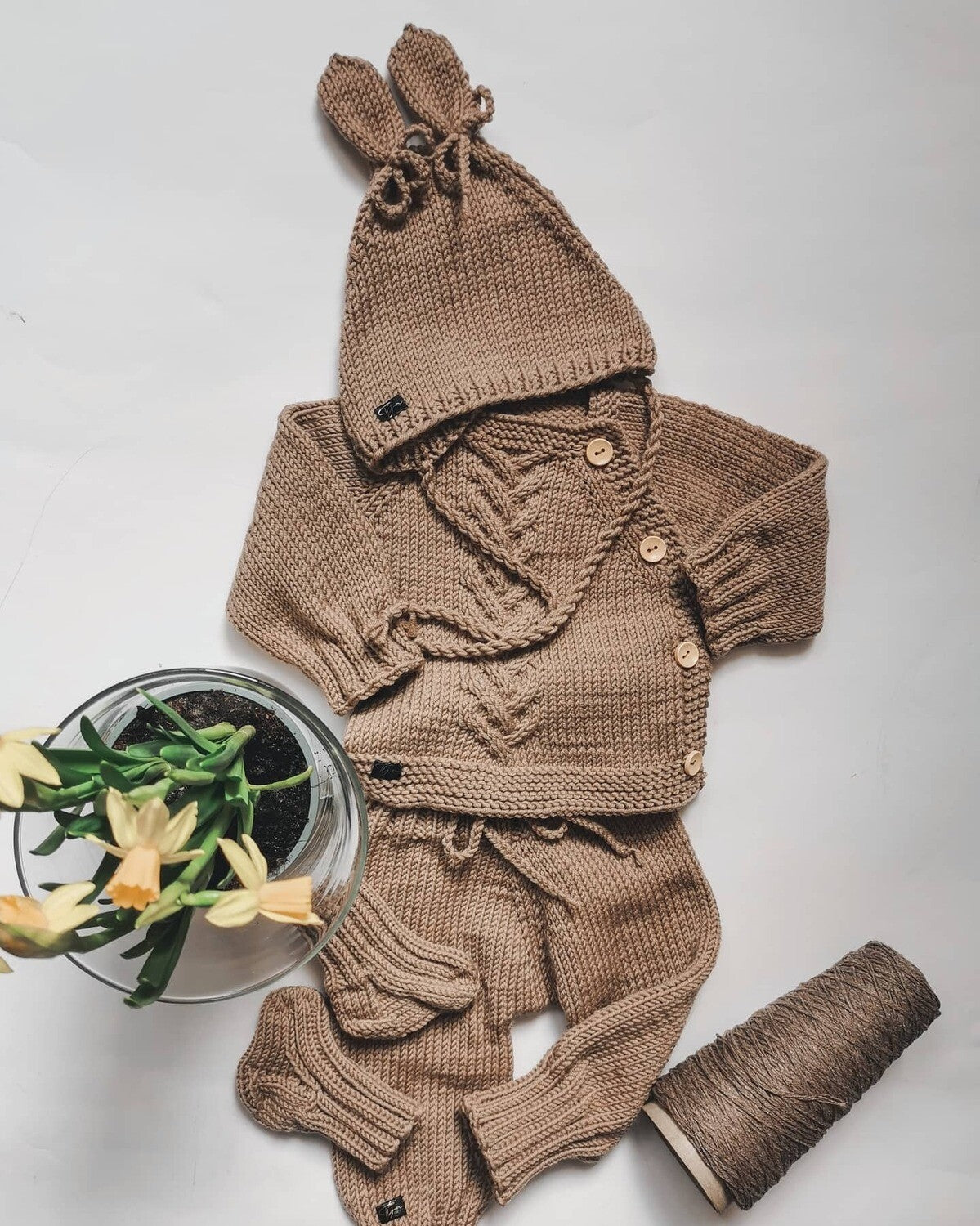 Jaundzimušo merino vilnas komplekts