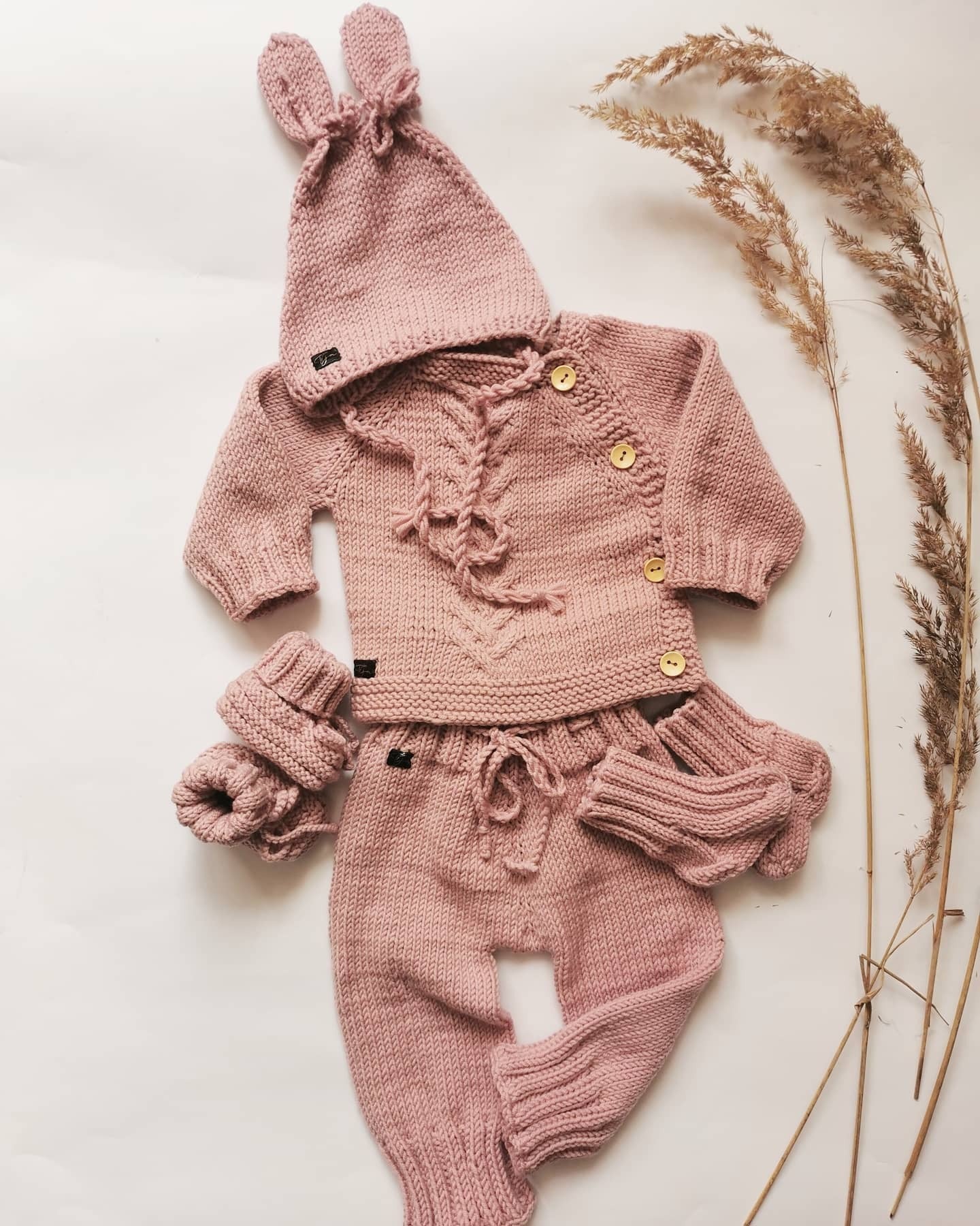 Jaundzimušo merino vilnas komplekts