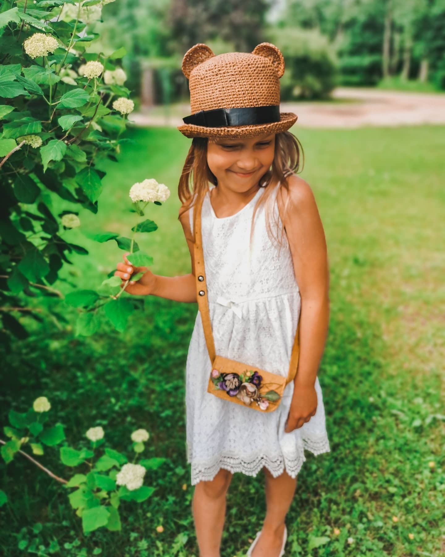 Bērnu vasaras cepure ar ausīm