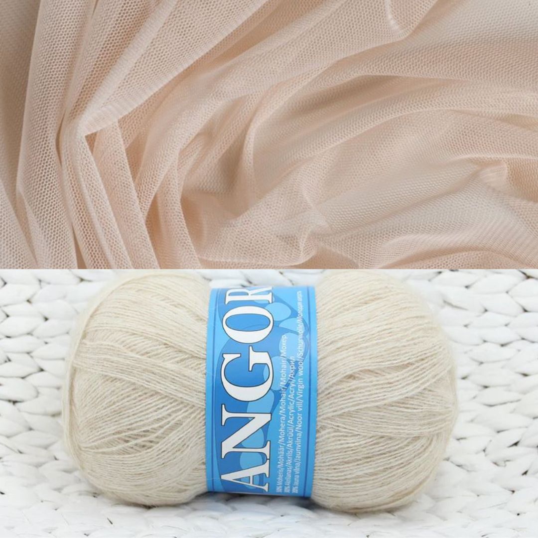 Mohēras tops ar tillu