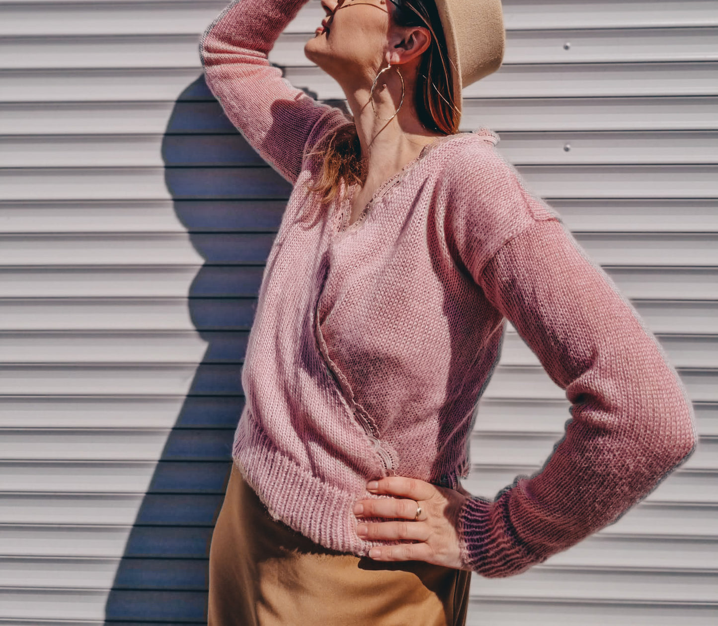 Džemperis ar  kokvilnas mežģīni