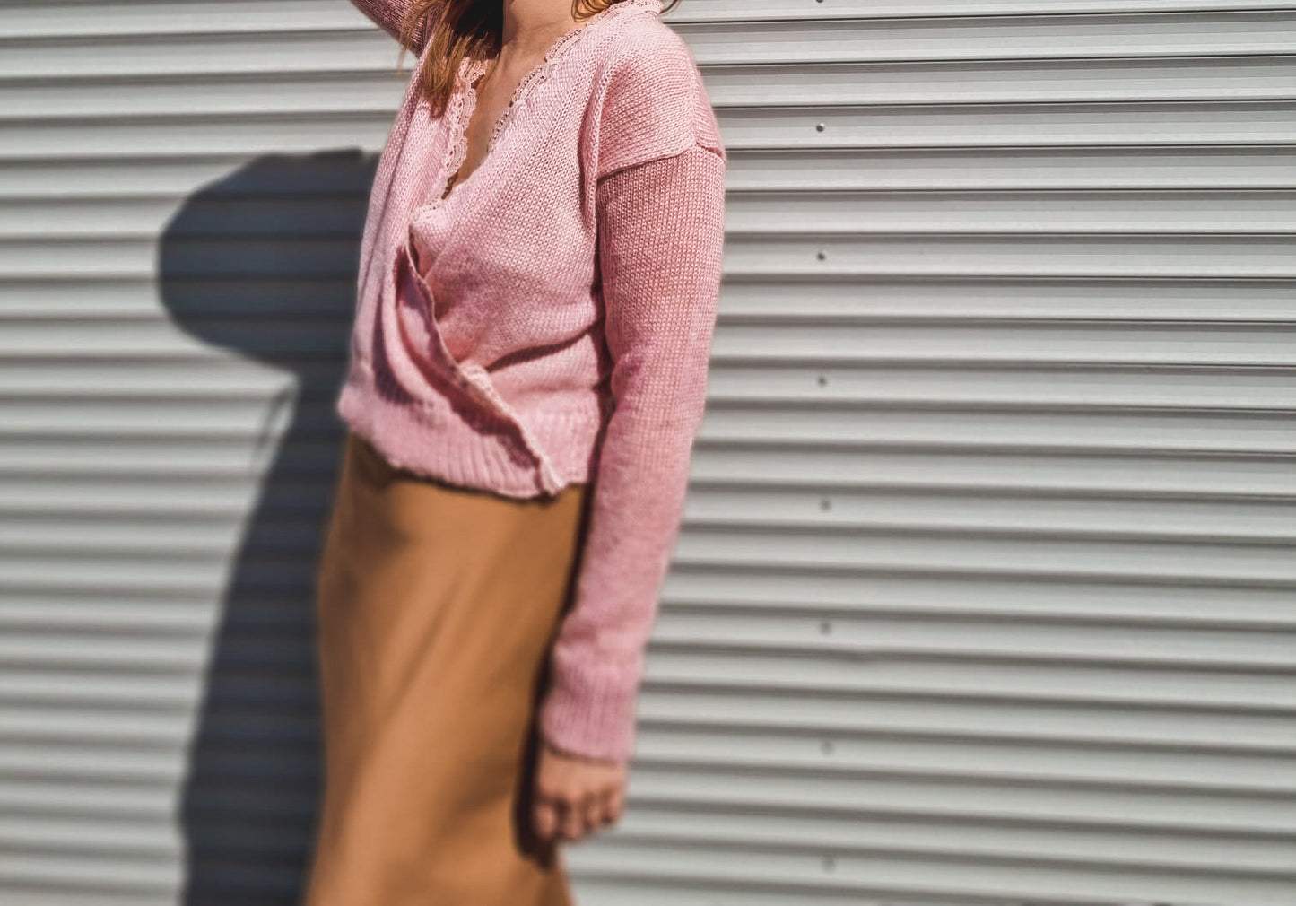 Džemperis ar  kokvilnas mežģīni