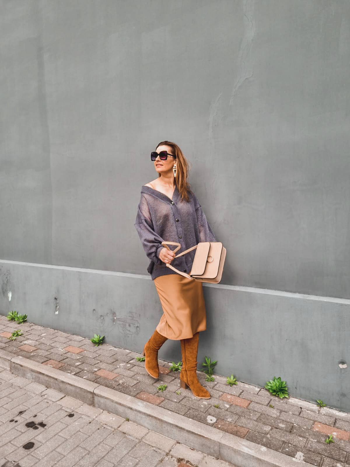 Oversize mohair cardigan