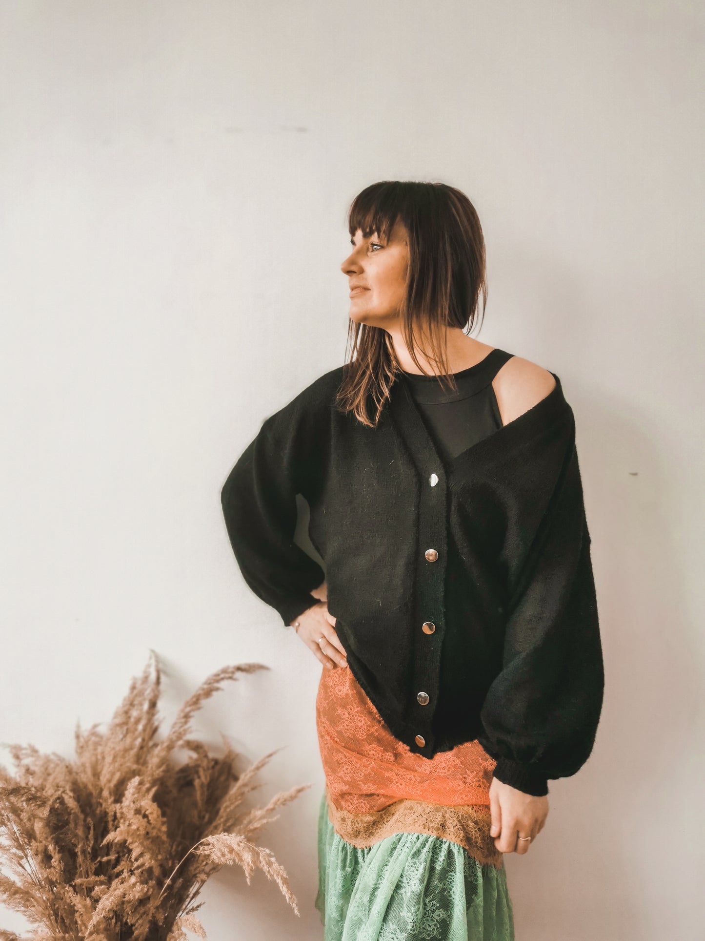 Oversize mohair cardigan