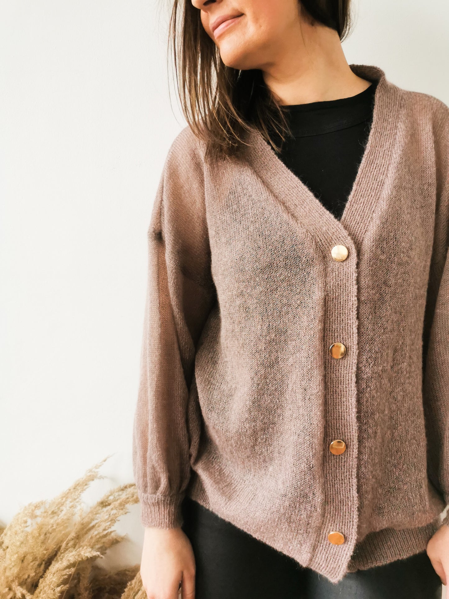 Oversize mohair cardigan