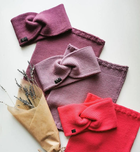 Komplekts merino ausaine + tuneļšalle