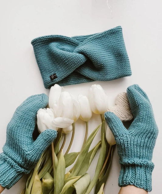 Komplekts merino ausaine + dūraiņi