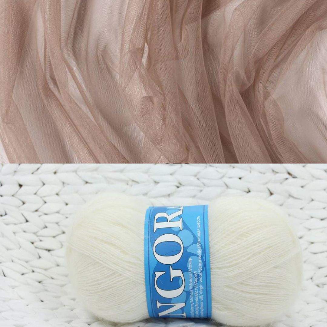 Mohēras tops ar tillu