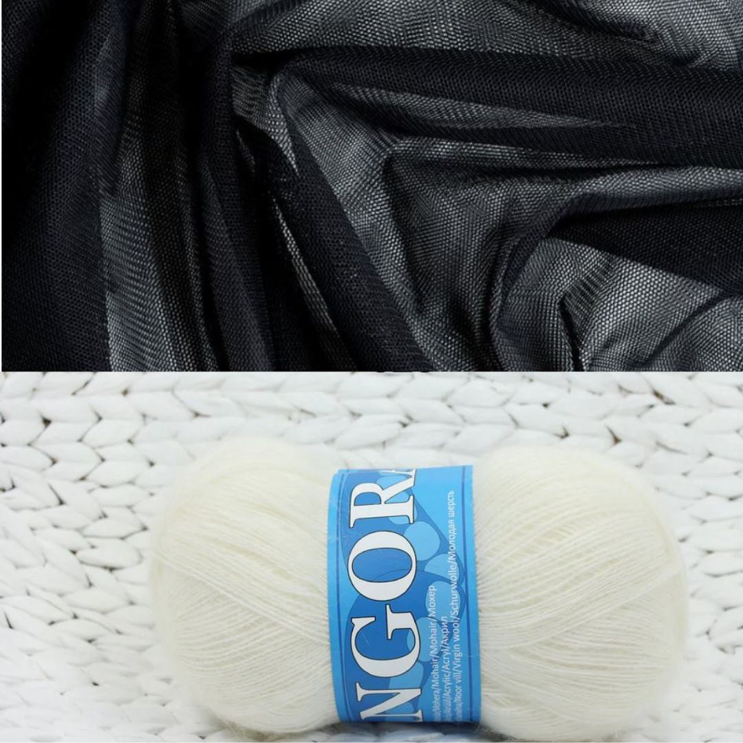 Mohēras tops ar tillu