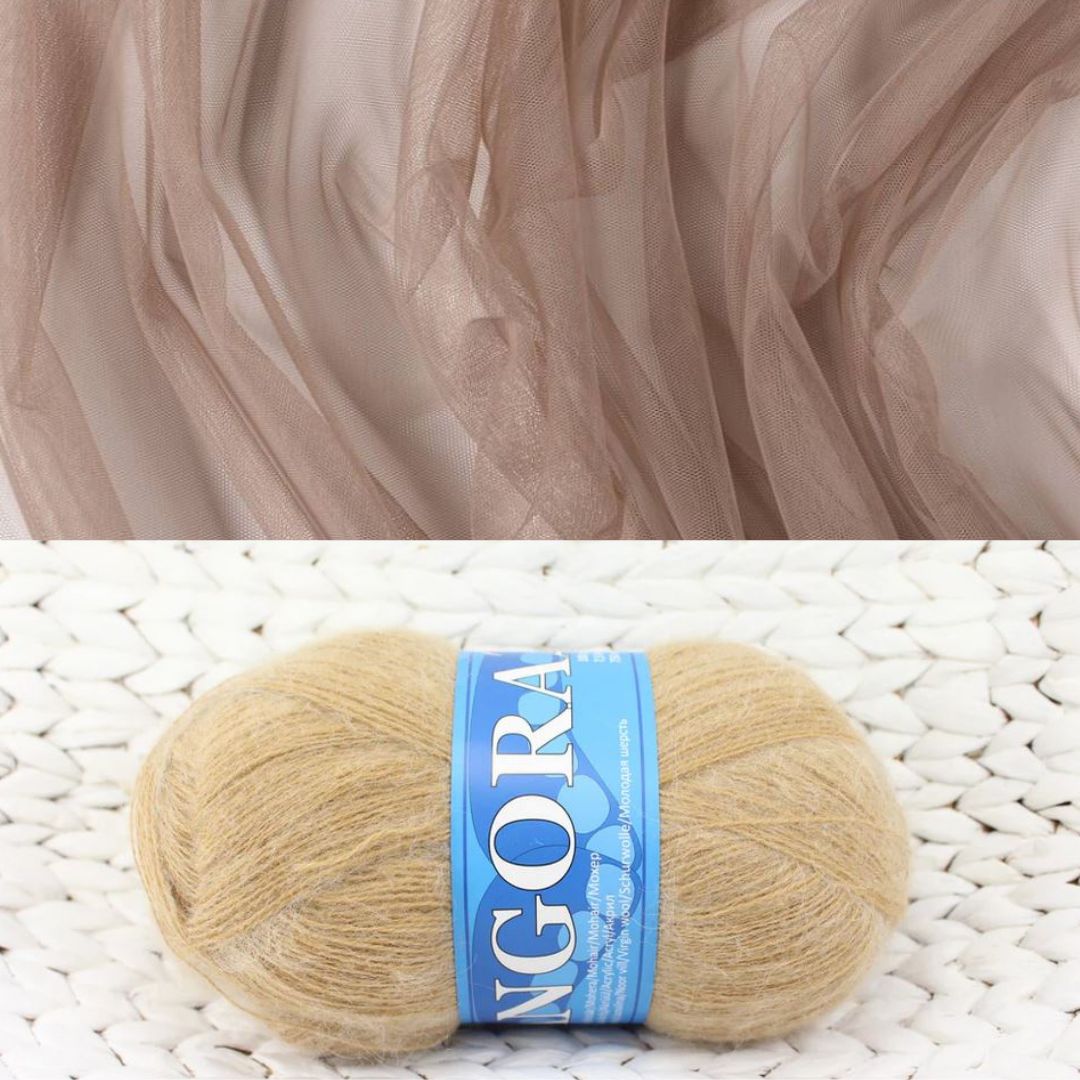 Mohēras tops ar tillu