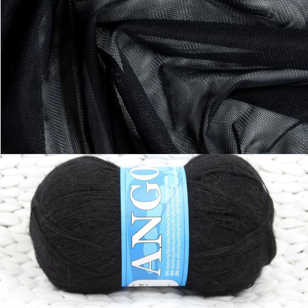 Mohēras tops ar tillu