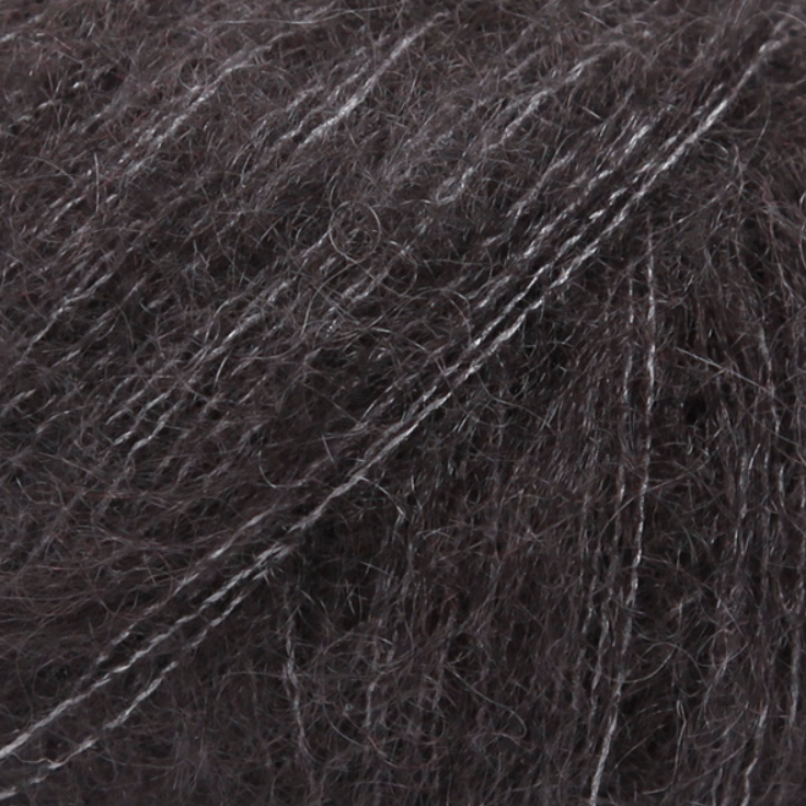 Oversize jaka no kidmohēras ar zīdu