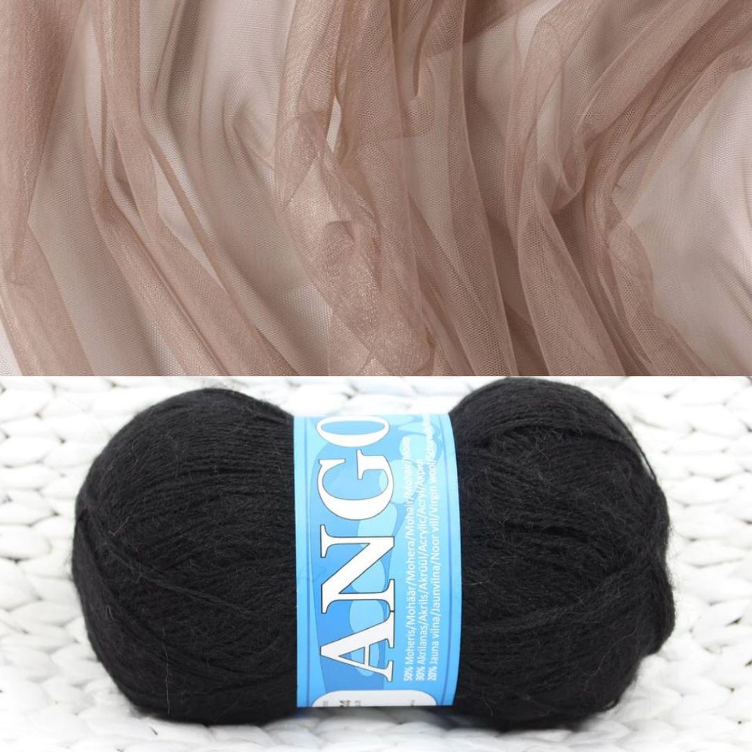 Mohēras tops ar tillu