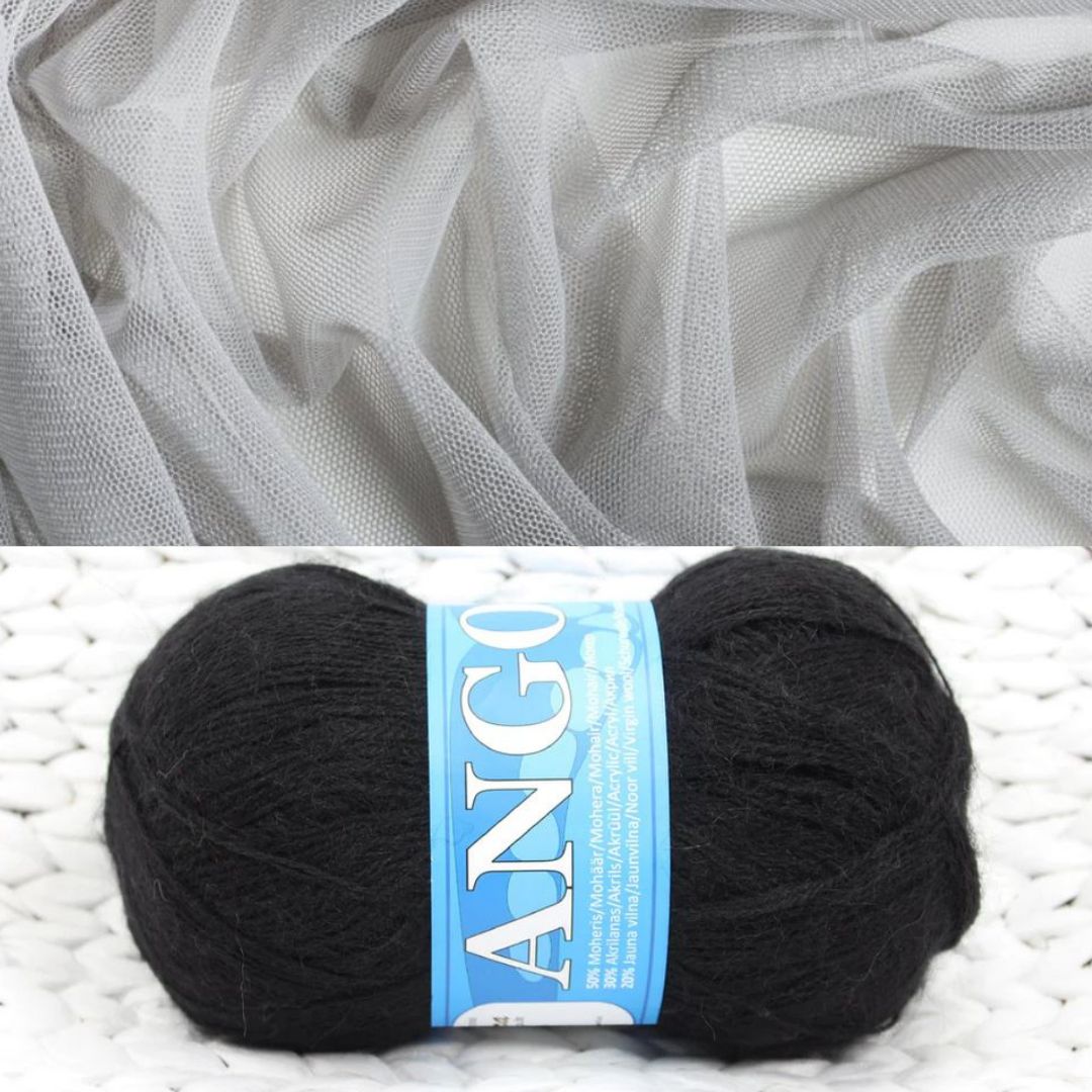 Mohēras tops ar tillu