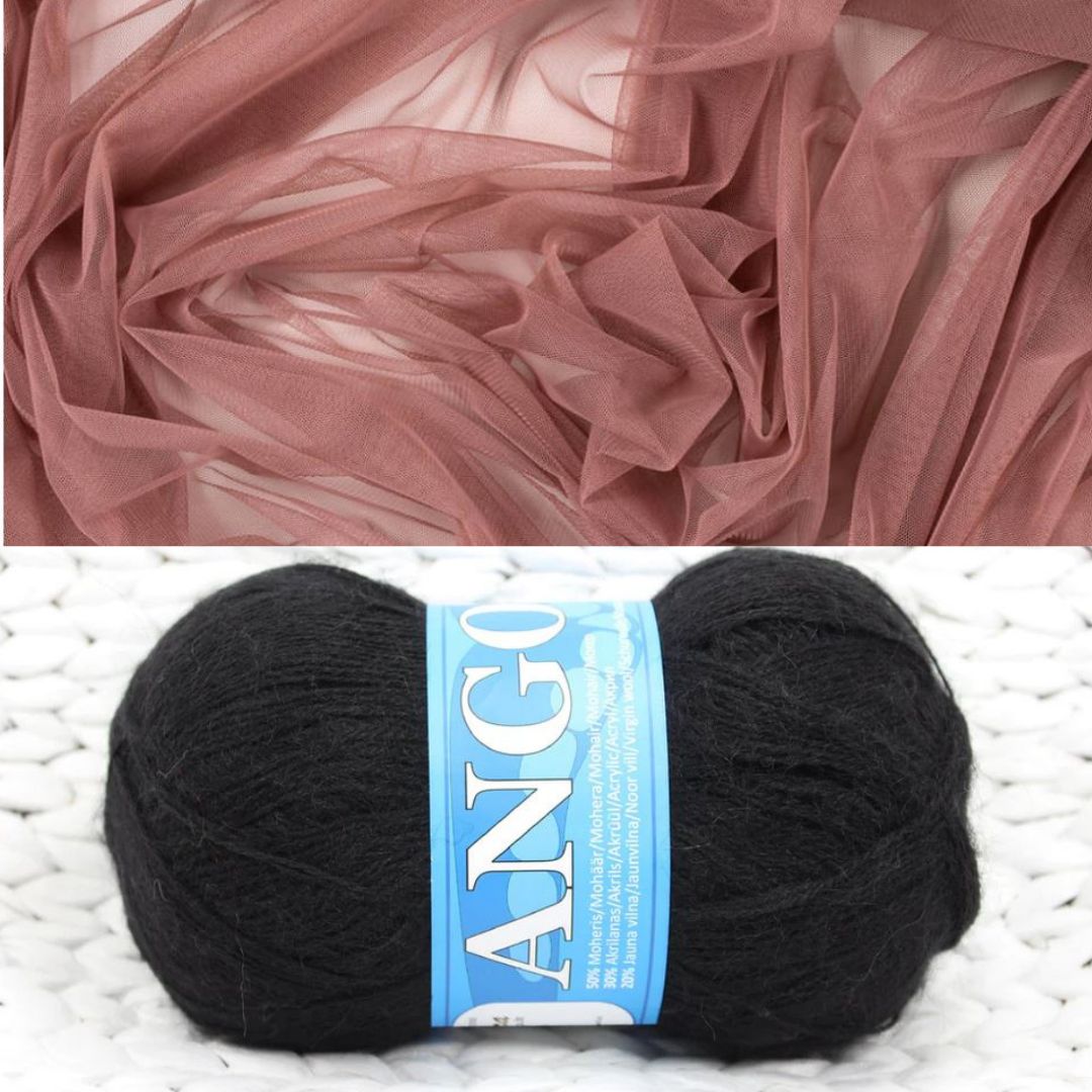 Mohēras tops ar tillu