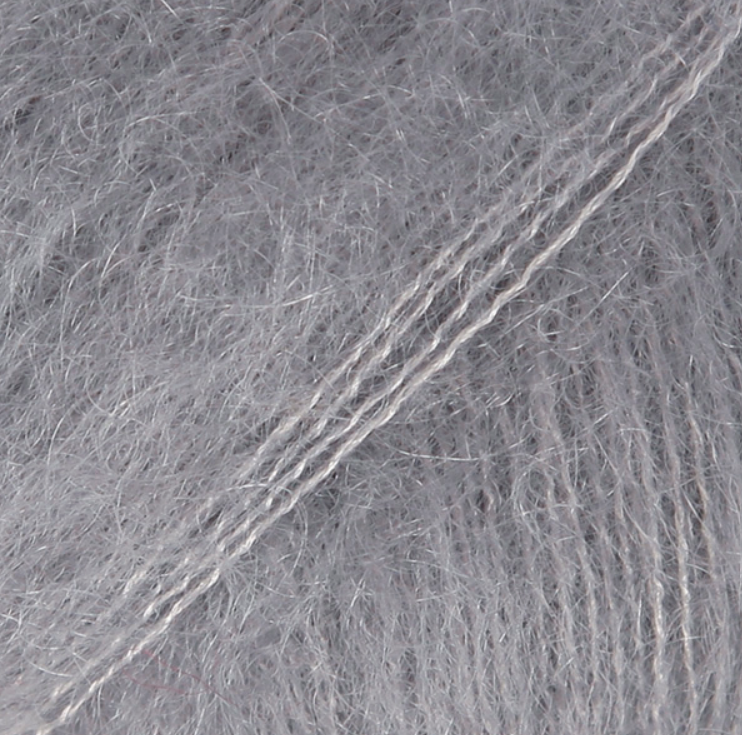 Oversize jaka no kidmohēras ar zīdu