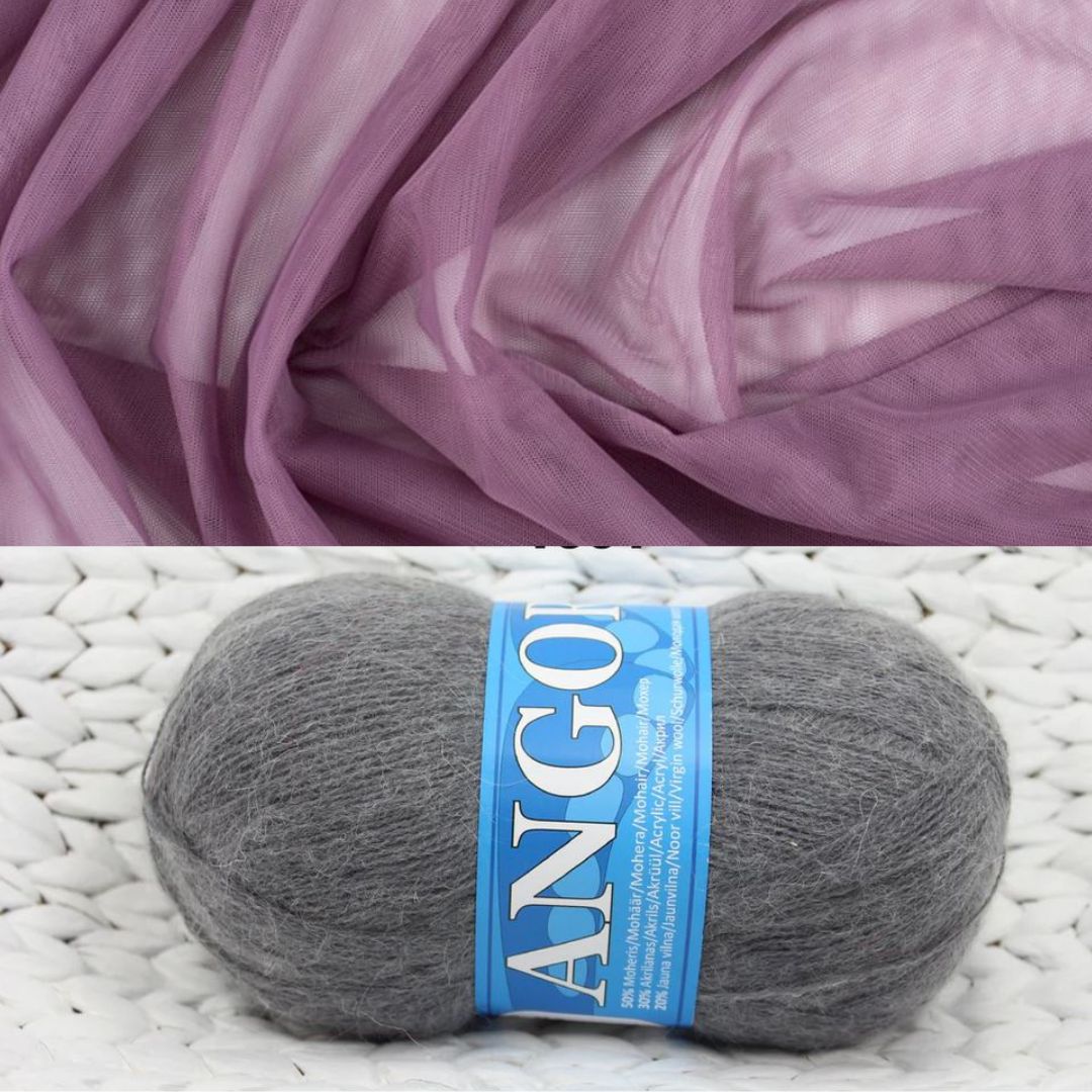 Mohēras tops ar tillu