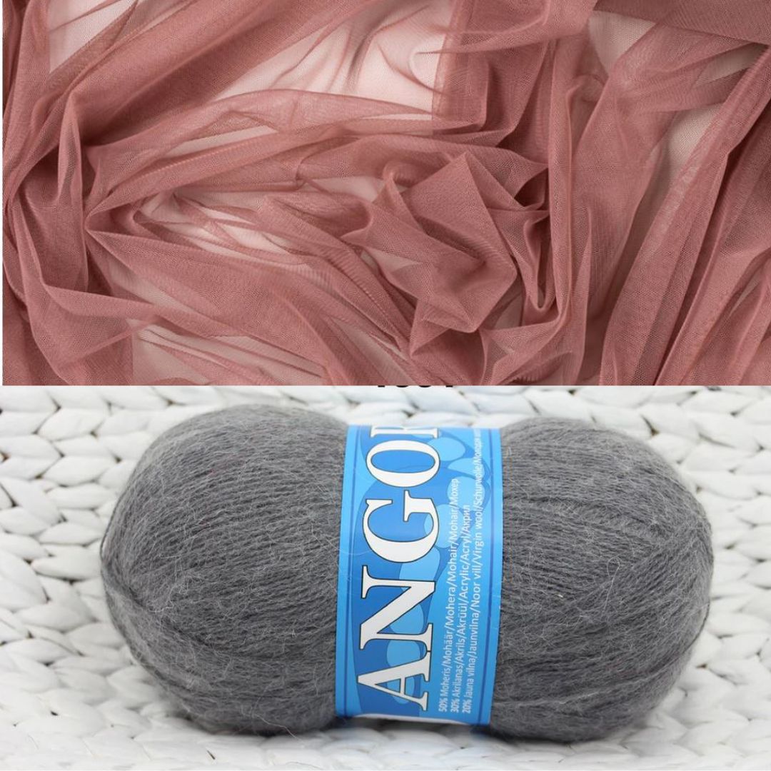 Mohēras tops ar tillu