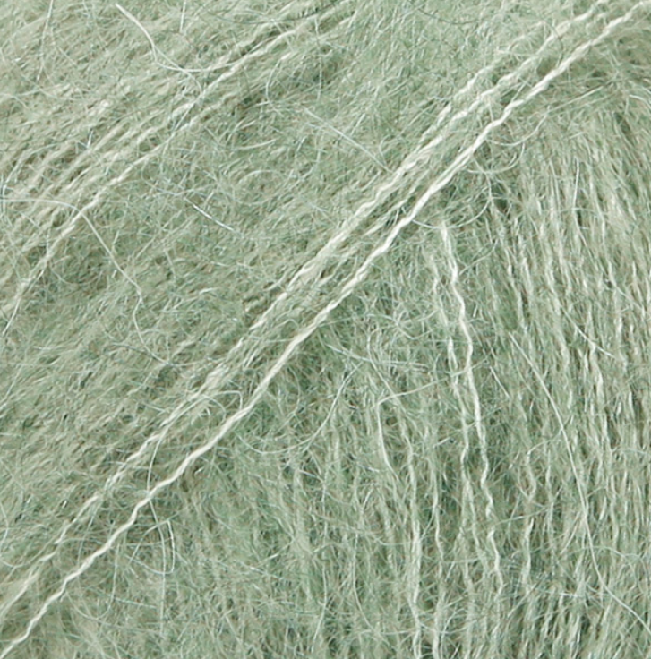 Oversize jaka no kidmohēras ar zīdu