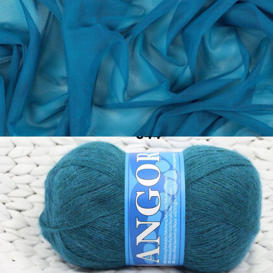 Mohēras tops ar tillu