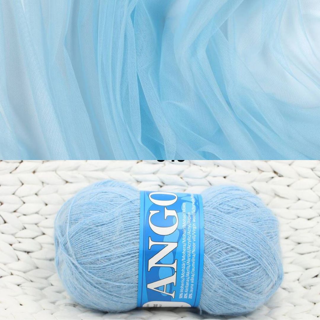 Mohēras tops ar tillu