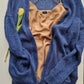Mohēras jaka ar kabatām