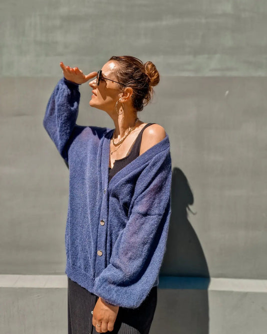 Oversize mohair cardigan